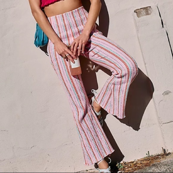 Free People Fine Line Slim Pants - Picture 1 of 5